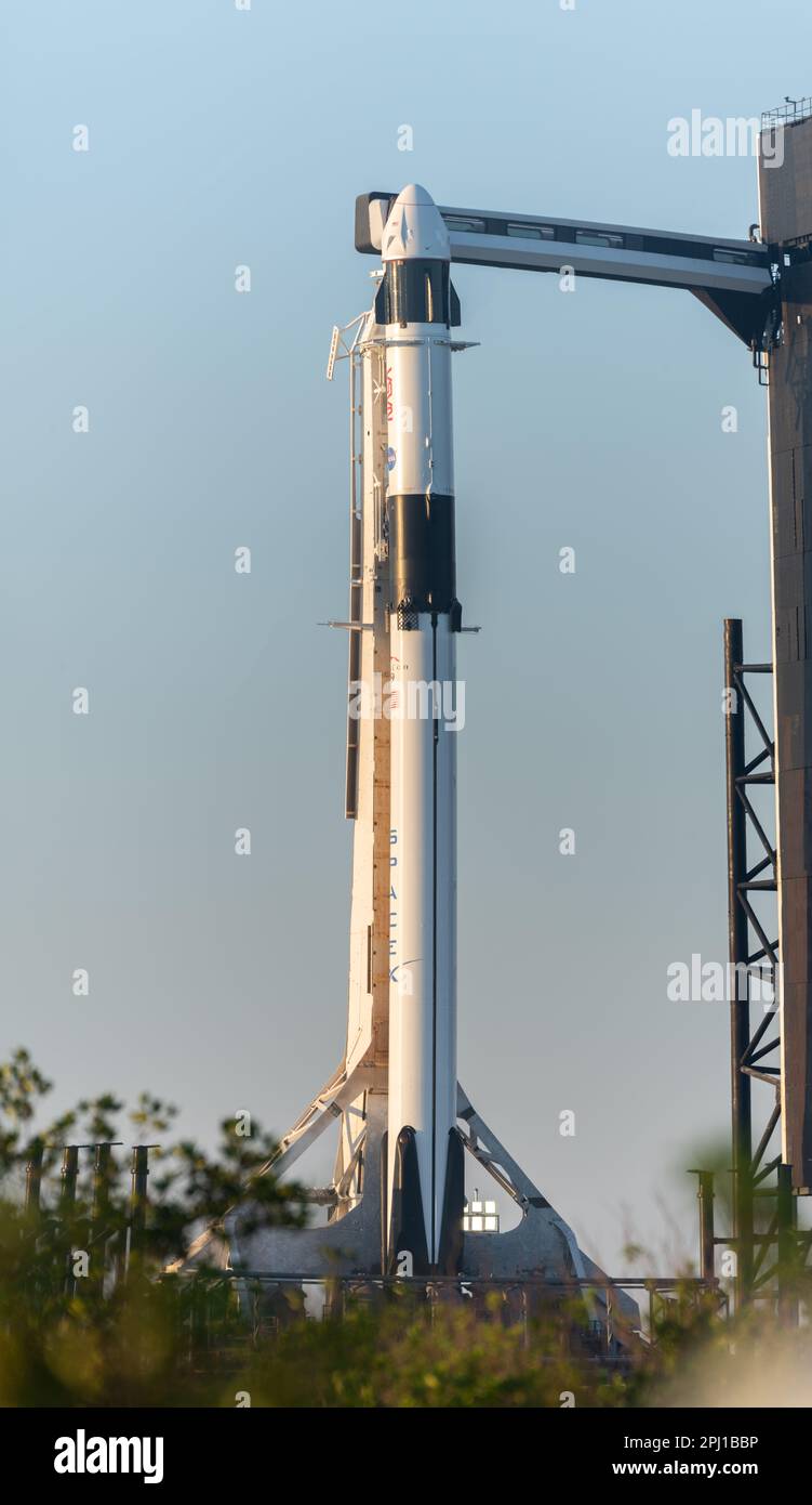 Fusée SpaceX Falcon 9 Banque D'Images