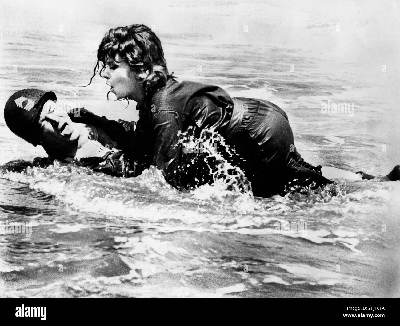 Bob Hope, Gina Lollobrigida, sur le tournage du film, « The Private Navy of Sgt. O'Farrell », United Artists, 1968 Banque D'Images