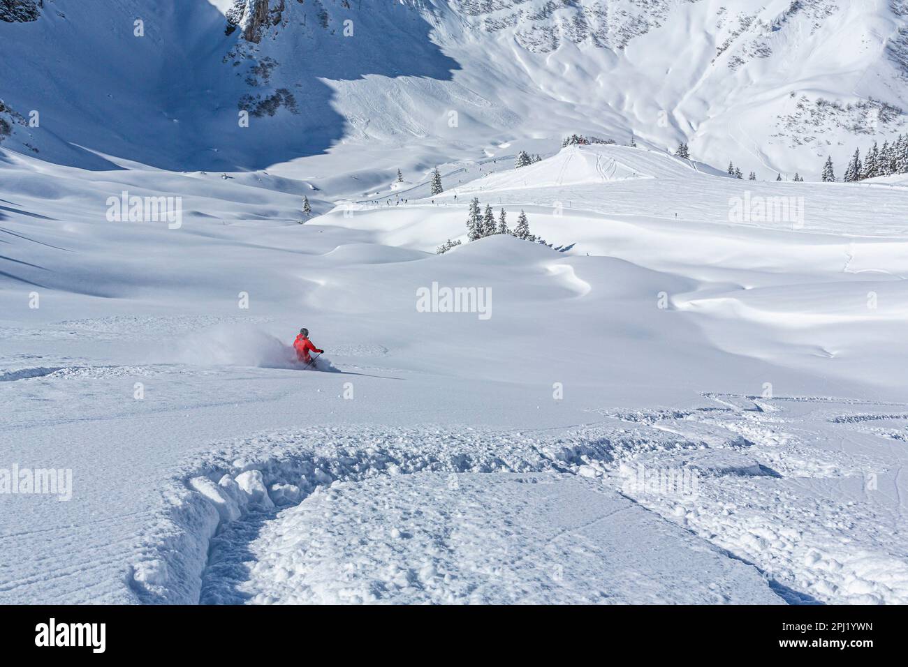 Allemagne, Bavière, Allgau, station de ski Fellhorn Kanzelwand Banque D'Images