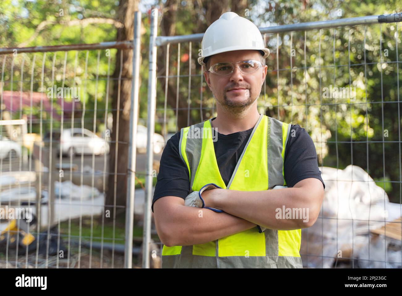 Travailleur industriel masculin Banque D'Images