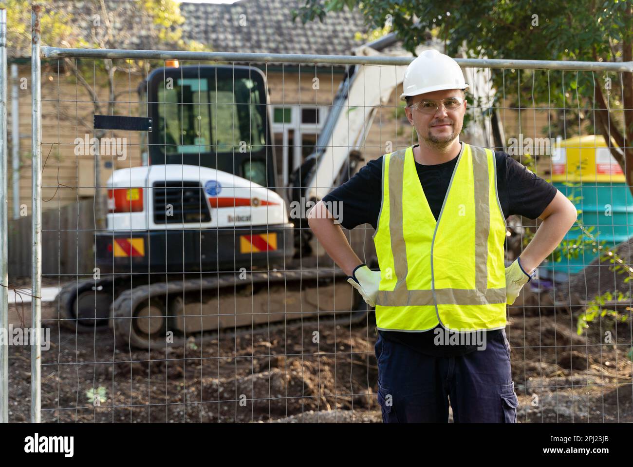 Travailleur industriel masculin Banque D'Images