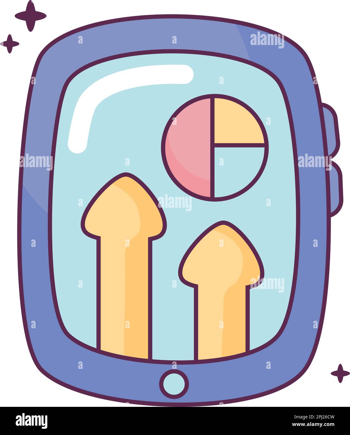 motif tablette mignon Illustration de Vecteur