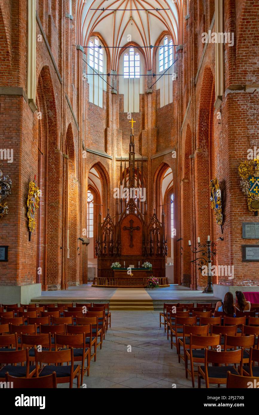 Riga, Lettonie, 24 juin 2022 : intérieur de la basilique Saint-Pierre dans la capitale lettone Riga. Banque D'Images