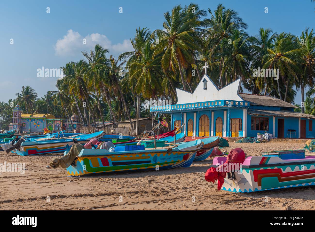 Trincomalee, Sri Lanka, 6 février 2022: L'église Annai Velankanni à Trincomalee, Sri Lanka. Banque D'Images