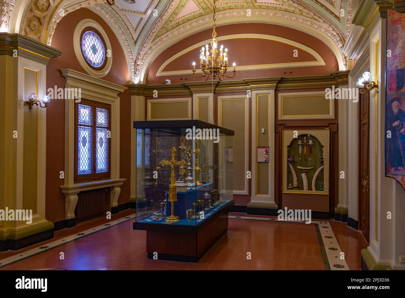 Teruel, Espagne, 5 juin 2022 : intérieur du Musée des Arts sacrés de Teruel, Espagne. Banque D'Images