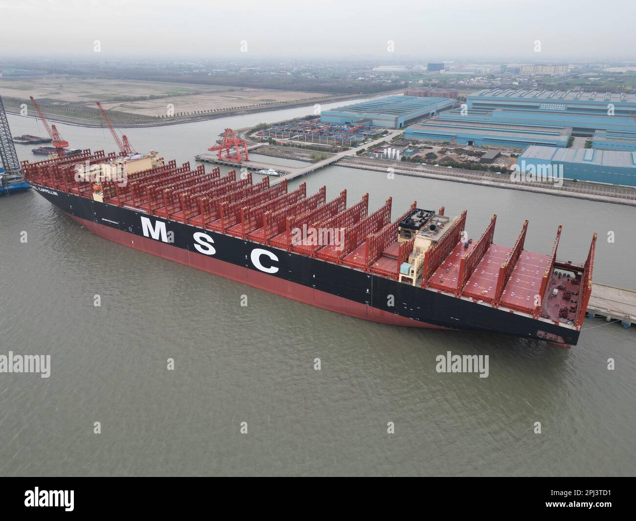 The worlds largest container ship Banque de photographies et d’images à ...