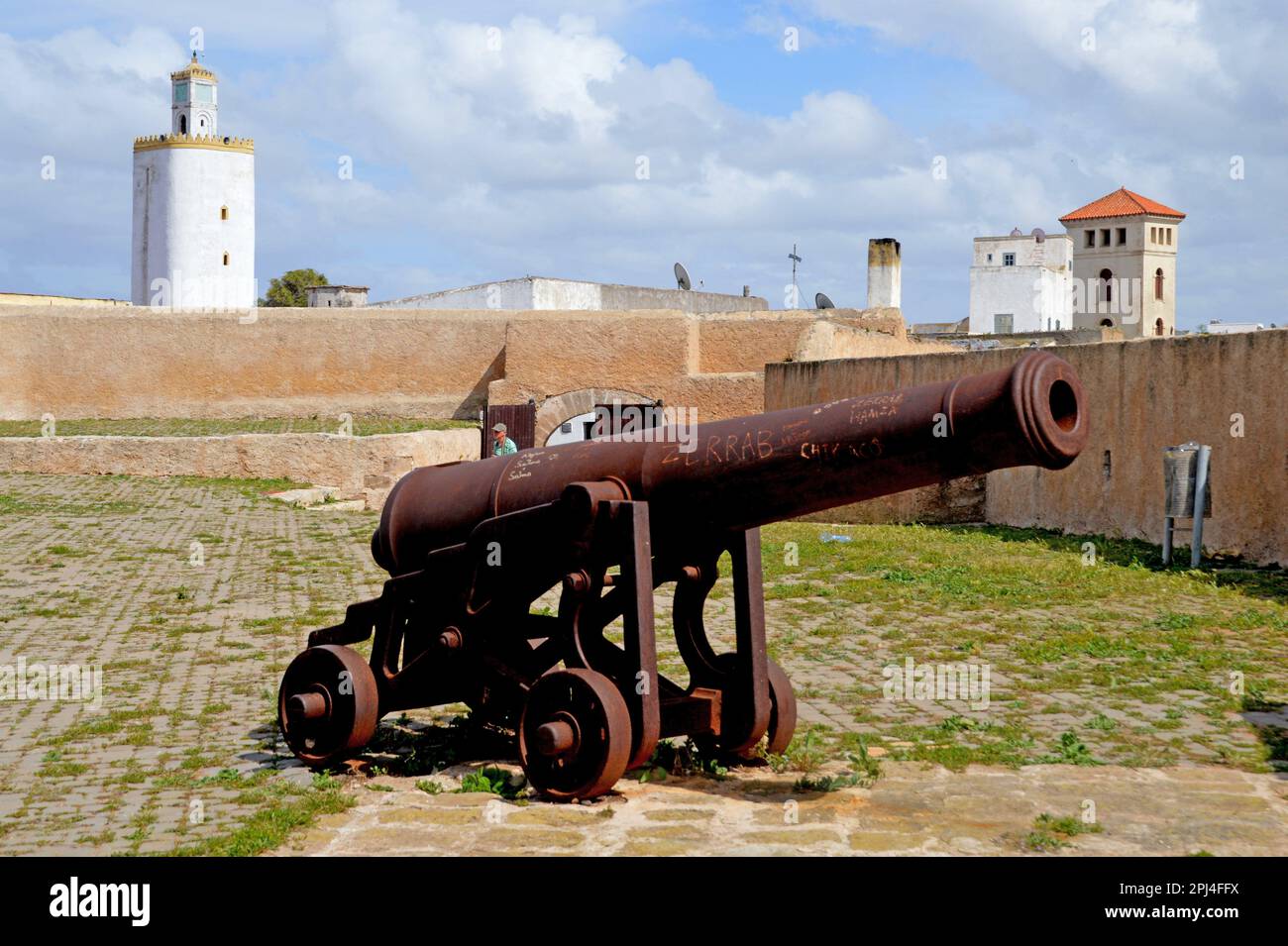 Maroc, El-Jadida, la Cité portugaise : la ville fortifiée de Mazagan, fondée par les Portugais en 1502, fut la dernière possession portugaise sur Le A. Banque D'Images