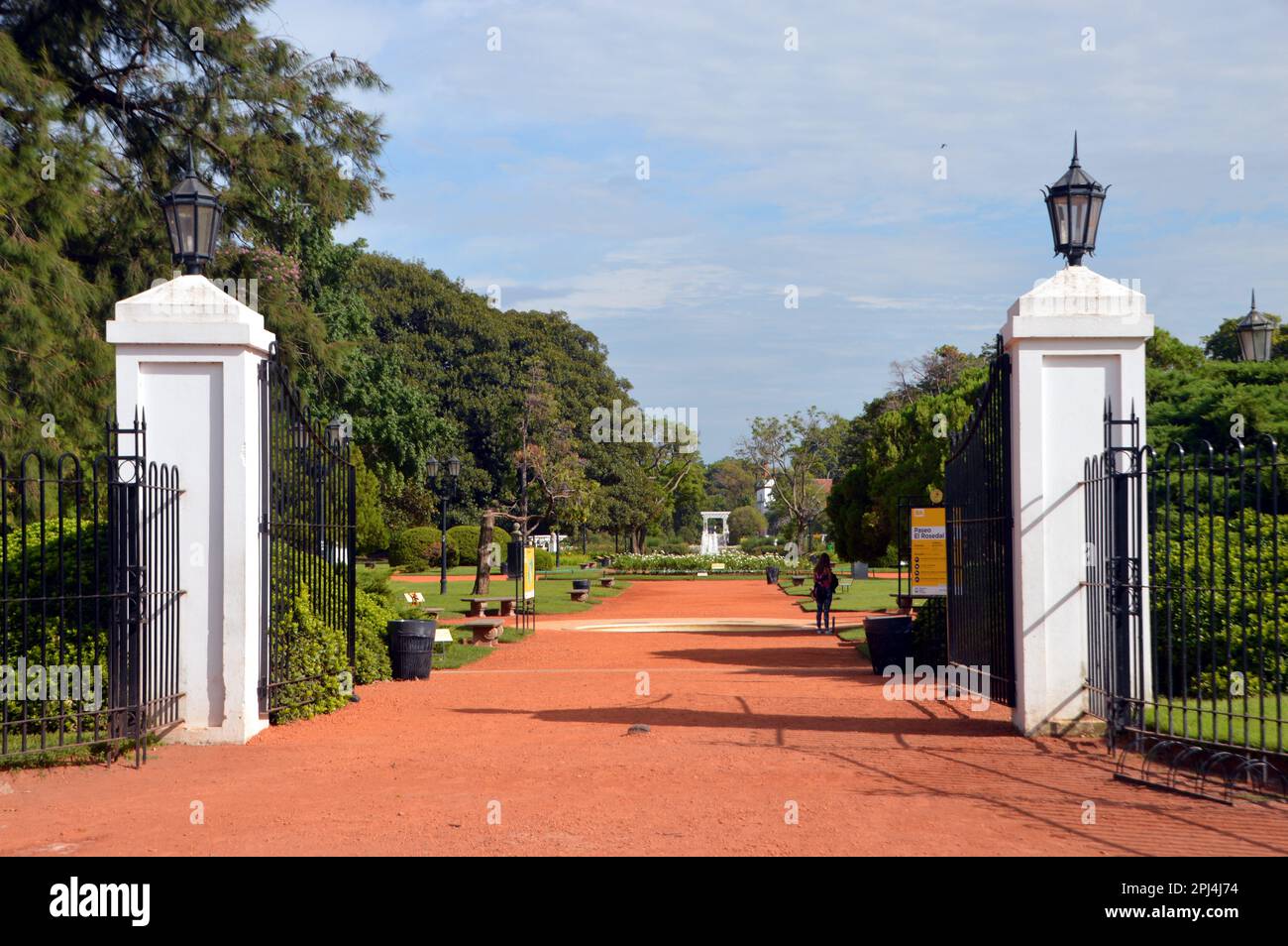 Argentine, Buenos Aires: entrée au Parque Tres de Febrero ou Boques de Palermo, un parc estampé en 1874 après le renversement de l'homme fort Juan Ma Banque D'Images