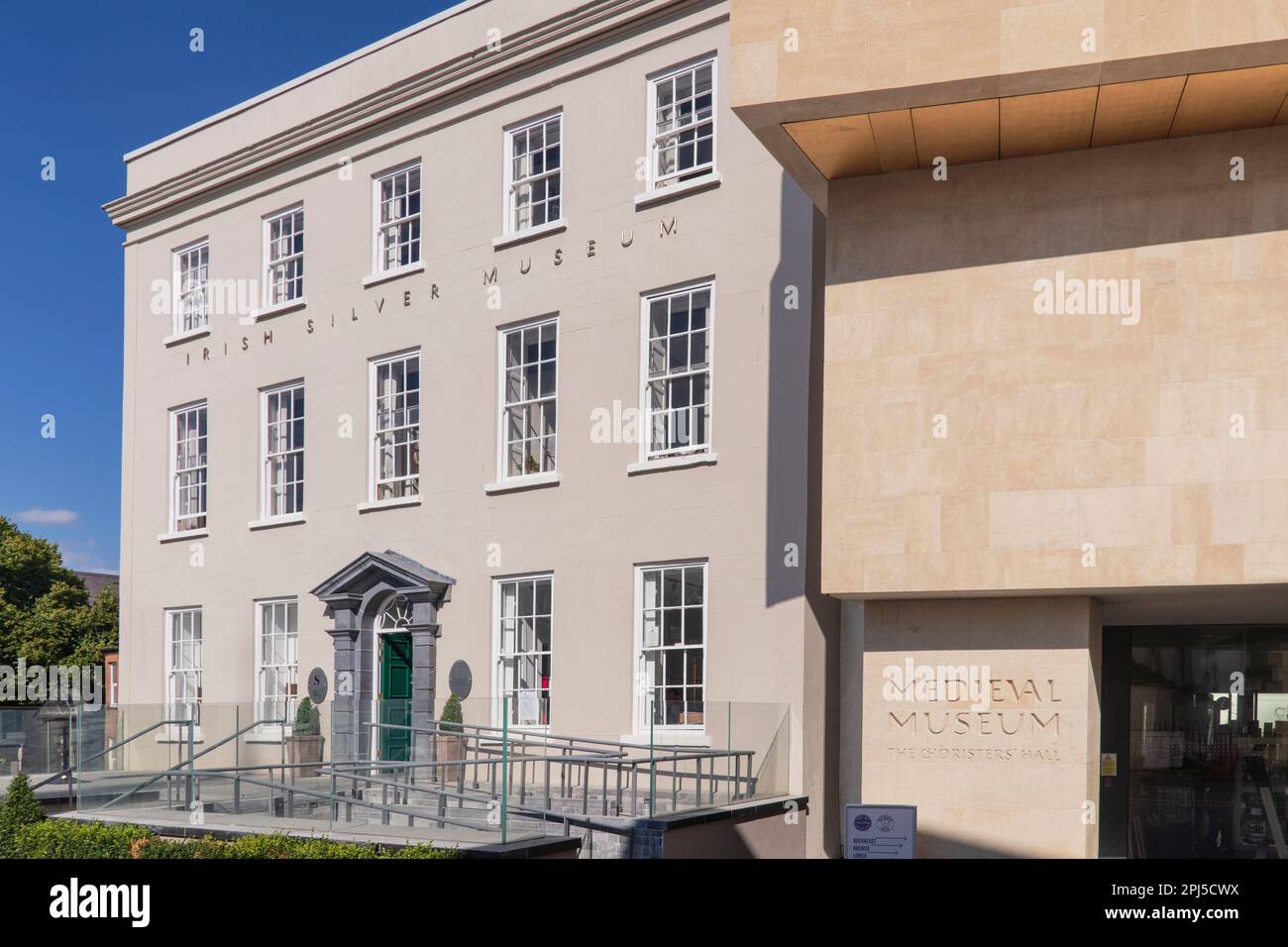Irlande, Comté de Waterford, Waterford City, Irish Silver Museum. Banque D'Images