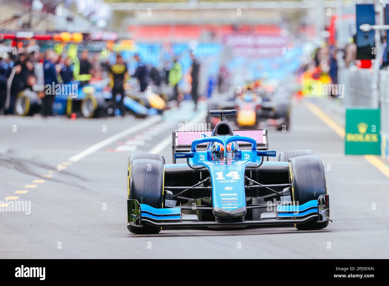 Melbourne, Victoria, Australie. 31st mars 2023. MELBOURNE, AUSTRALIE - MARS 31: Jack Doohan de Invicta Virtuosi Racing en F2 au Grand Prix de Formule 1 australien 2023 le 31st mars 2023 (Credit image: © Chris Putnam/ZUMA Press Wire) USAGE ÉDITORIAL SEULEMENT! Non destiné À un usage commercial ! Banque D'Images