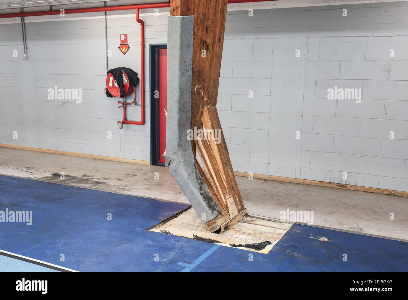 Flemalle, Belgique. 31st mars 2023. La scène d'un accident où une