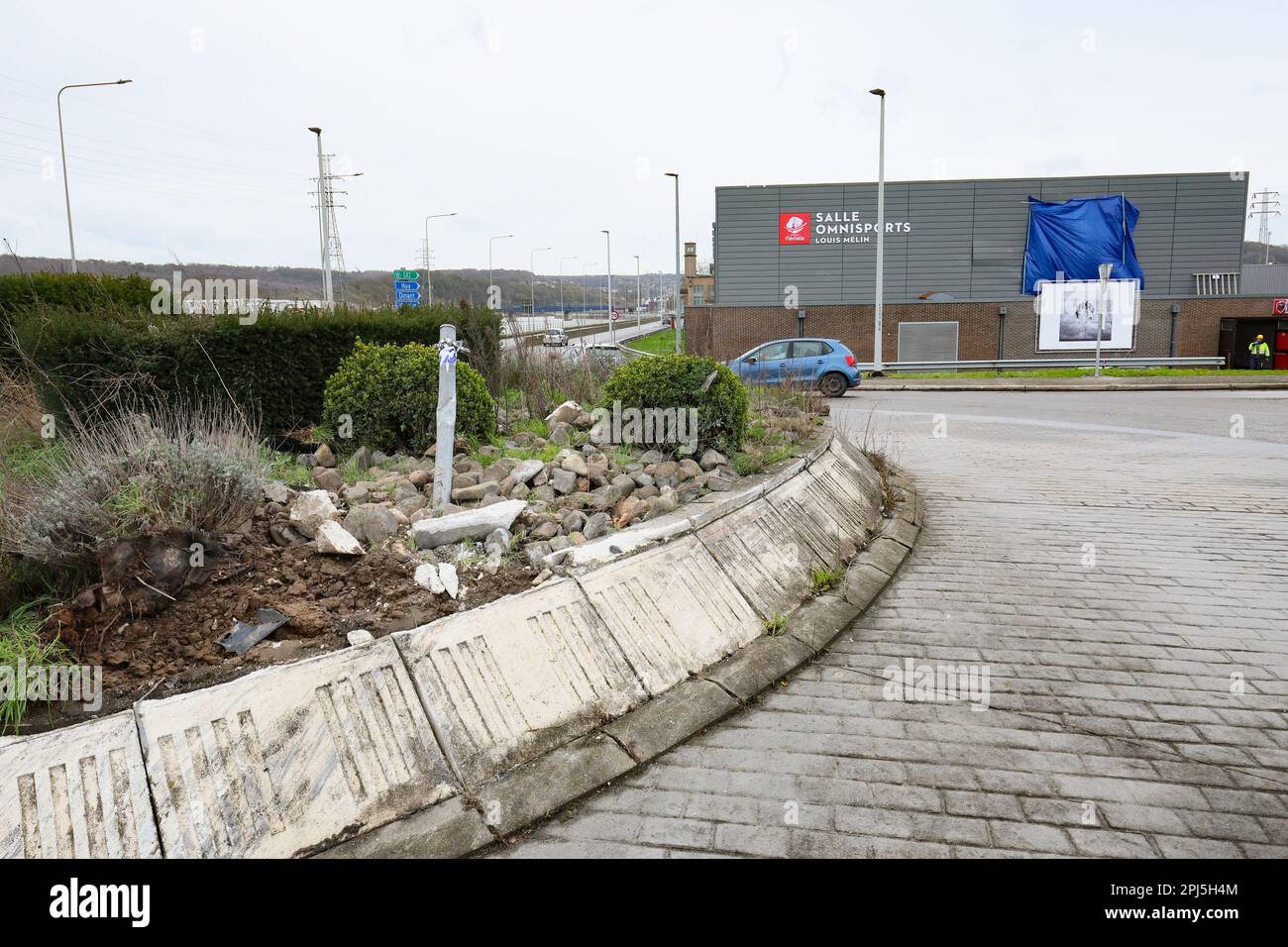Flemalle, Belgique. 31st mars 2023. La scène d'un accident où une