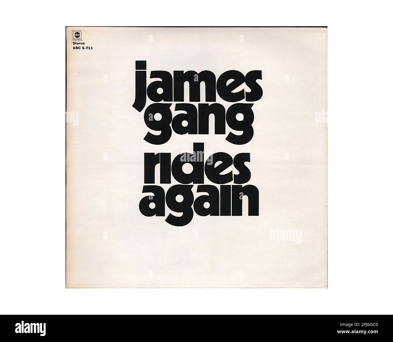 James Gang 1970 - Vintage États-Unis Enregistrement de vinyle de musique Banque D'Images