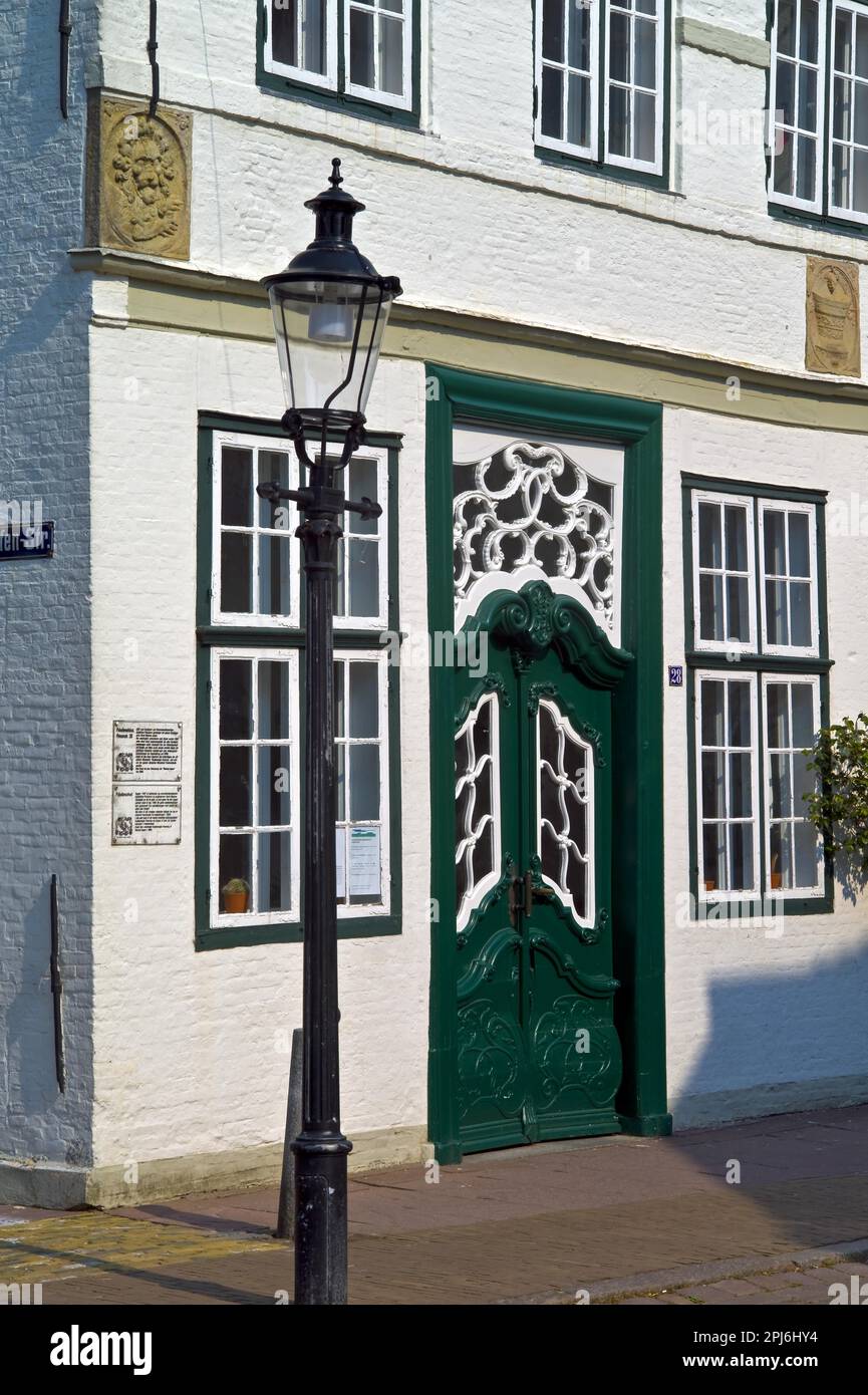 Maison Palodonus à Friedrichstadt, Schleswig-Holstein, Allemagne Banque D'Images