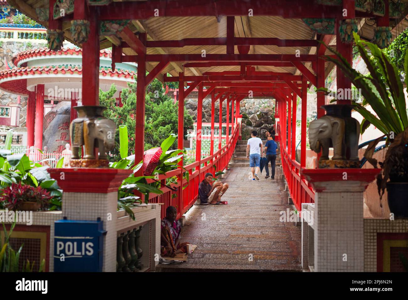 Georgetown, Penang, Malaisie - 04 septembre 2014 : Temple bouddhiste du Bliss suprême Kek Lok si. Une des attractions touristiques populaires dans la région éloignée Banque D'Images
