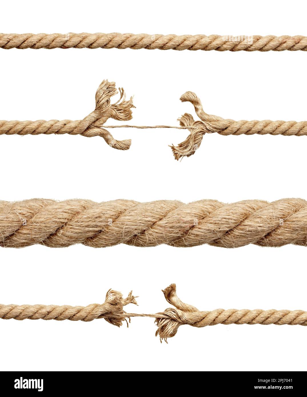 corde corde de corde pression rupture de la contrainte Banque D'Images