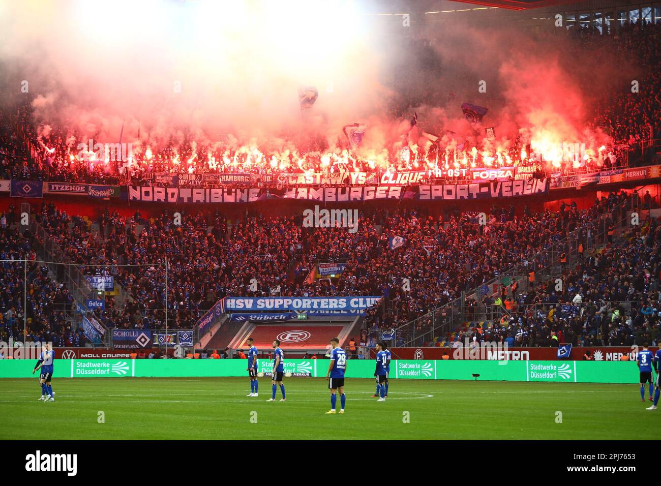 Hamburger SV fans (Hamburger SV) GER, Fortuna Duesseldorf vs
