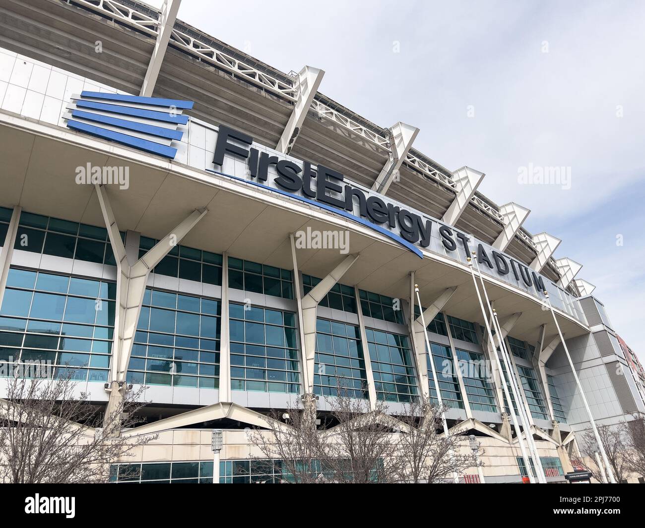 Le stade FirstEnergy accueille les Cleveland Browns de la NFL, ainsi que d'autres événements sportifs et de divertissement. Banque D'Images