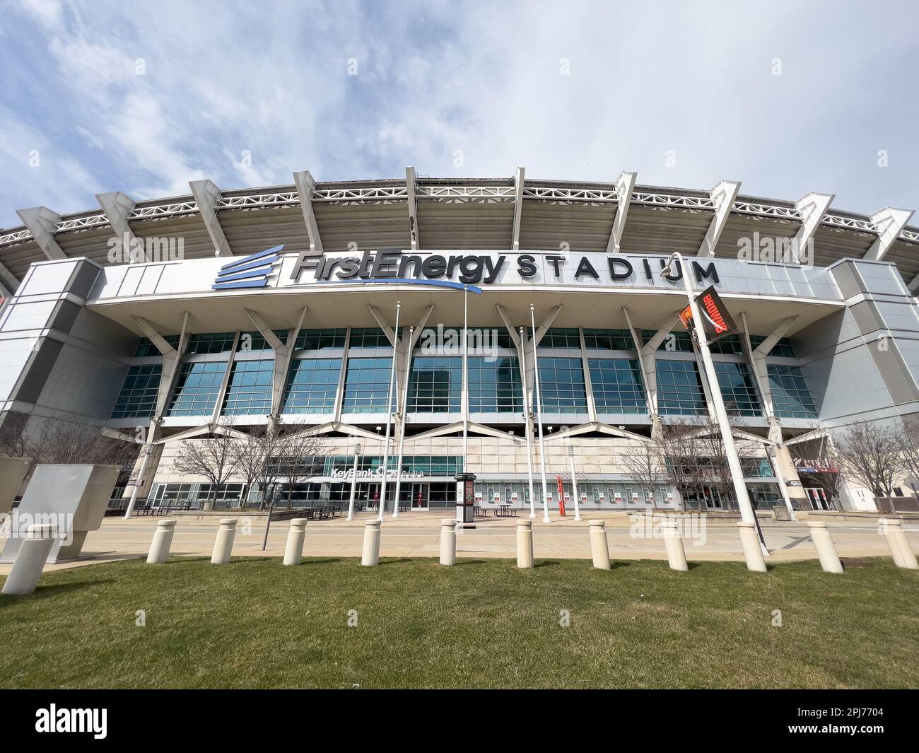 Le stade FirstEnergy accueille les Cleveland Browns de la NFL, ainsi que d'autres événements sportifs et de divertissement. Banque D'Images
