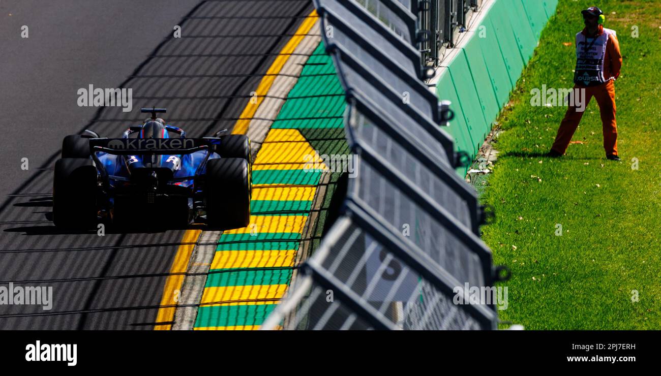 Melbourne, Australie. 31st mars 2023. MELBOURNE, AUSTRALIE, circuit Albert Park Street, 31 mars : Alexander Albon (THA) de l'équipe Williams en FP1 au Grand Prix australien de Formule 1 au circuit Albert Park Street sur 31 mars 2023. Formule 1 - F1 Motorsport, image payante, photo et copyright © PETERSON Mark ATP Images (PETERSON Mark/ATP/SPP) crédit: SPP Sport Press photo. /Alamy Live News Banque D'Images