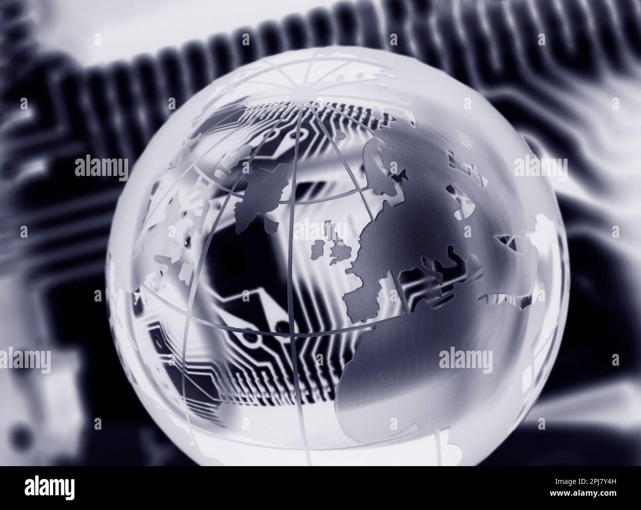 Industrie technologique mondiale, image conceptuelle Banque D'Images