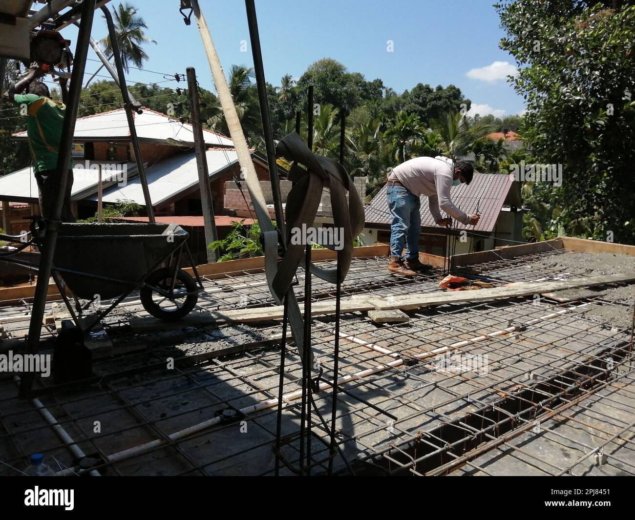 Maison en construction Banque D'Images