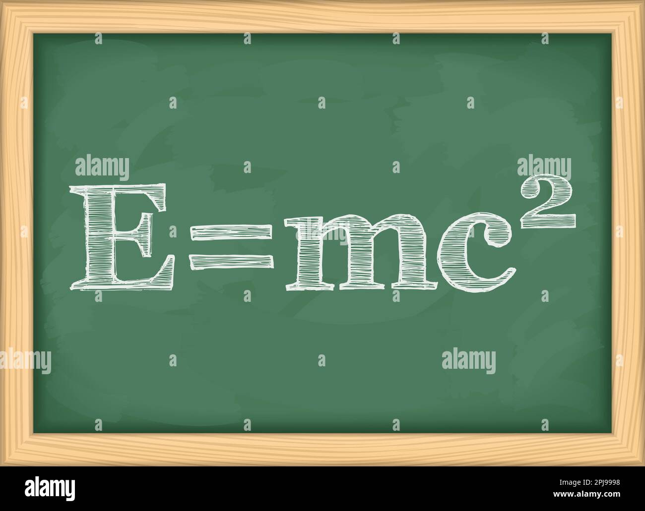 Formule d'énergie sur tableau noir, illustration du vecteur eps10 Illustration de Vecteur