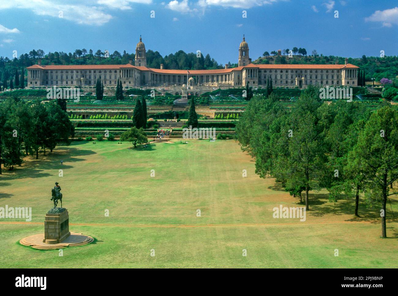 UNION BÂTIMENTS JARDINS (©HERBERT BAKER 1909) PRETORIA WITWATERSRAND GAUTENG TRANSVAAL AFRIQUE DU SUD Banque D'Images