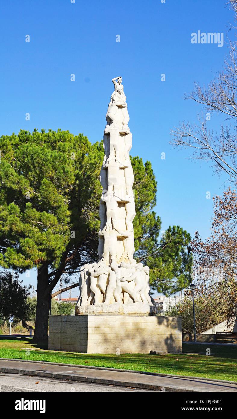 Monument aux castes d'El Vendrell, Tarragone, Catalogne, Espagne, Europe Banque D'Images