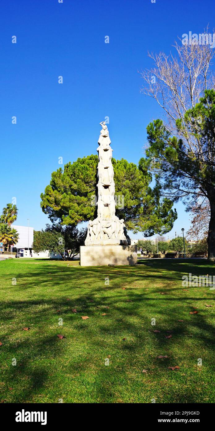 Monument aux castes d'El Vendrell, Tarragone, Catalogne, Espagne, Europe Banque D'Images