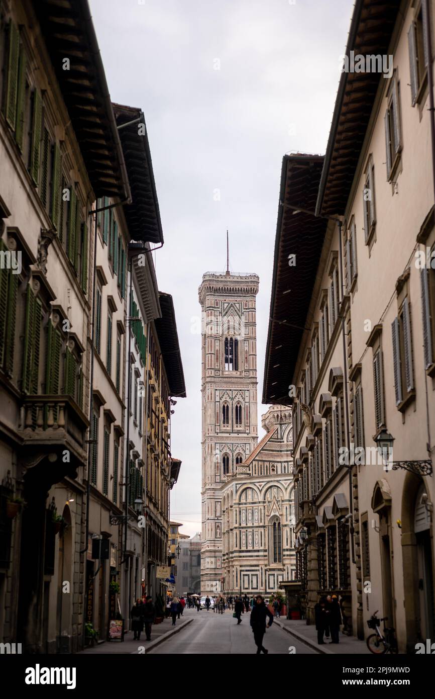 La tour de Giotto, le Campanile de Florence, Italie Banque D'Images