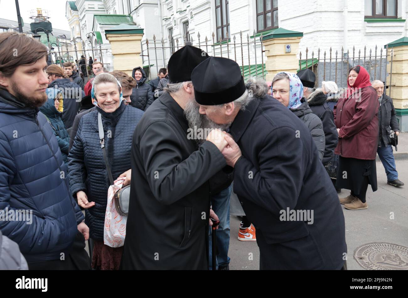 Non exclusif : KIEV, UKRAINE - 31 MARS 2023 - Chef du Département d'information et d'éducation synodale de l'Église orthodoxe ukrainienne des Mos Banque D'Images Non exclusif : KIEV, UKRAINE - 31 MARS 2023 - Chef du Département d'information et d'éducation synodale de l'Église orthodoxe ukrainienne des Mos Banque D'Images