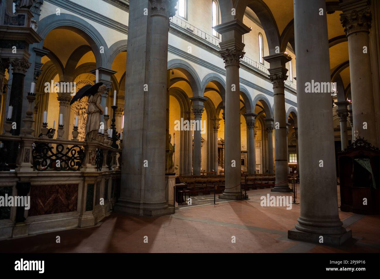 Eglise Santo Spirito dans l'Oltrarno, Florence Banque D'Images