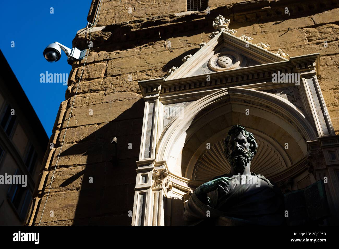 Orsnamichele - autrefois un marché aux céréales, puis une église. Florence, Italie Banque D'Images