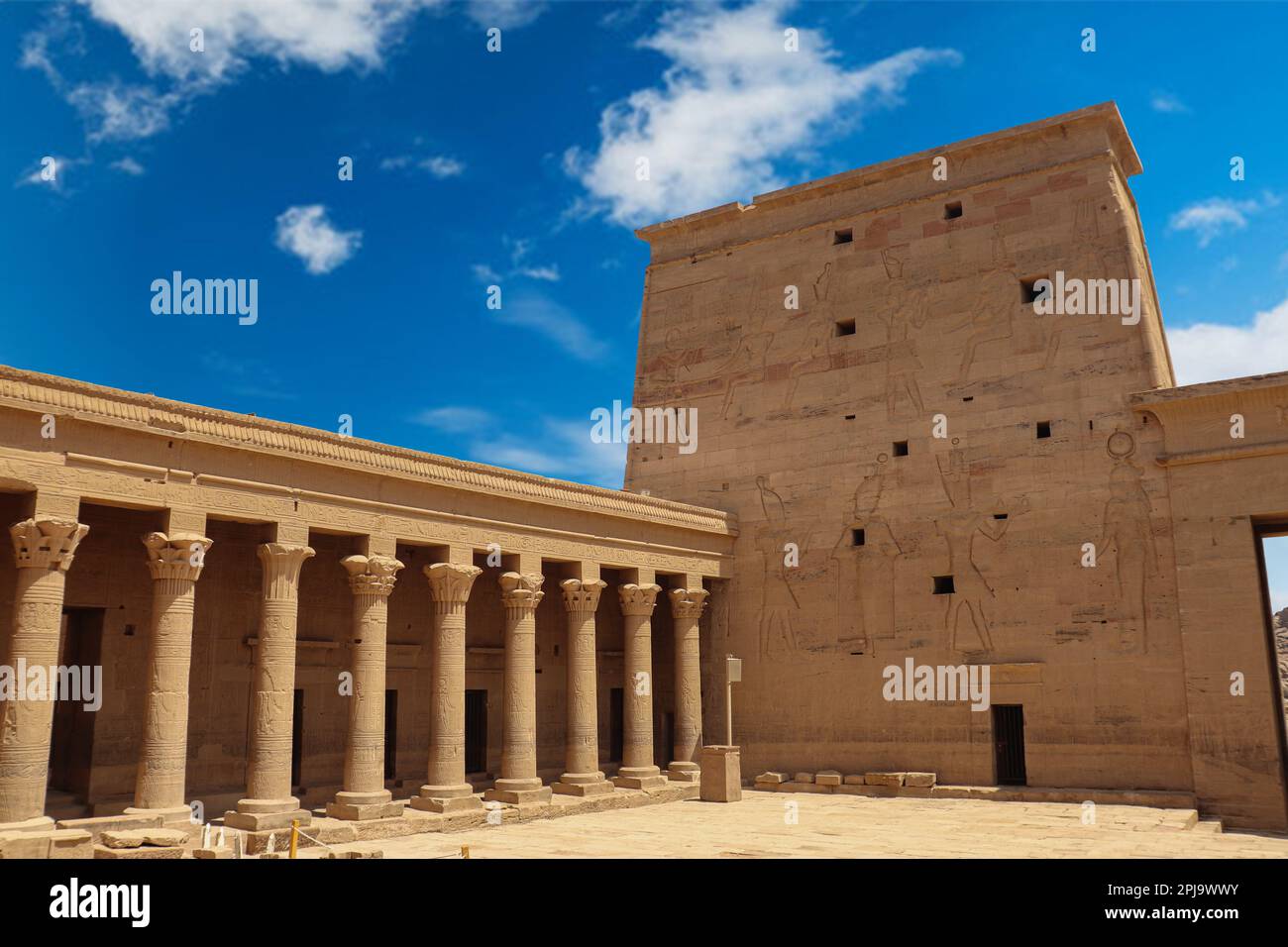 Temple de Philae à Assouan, Égypte Banque D'Images