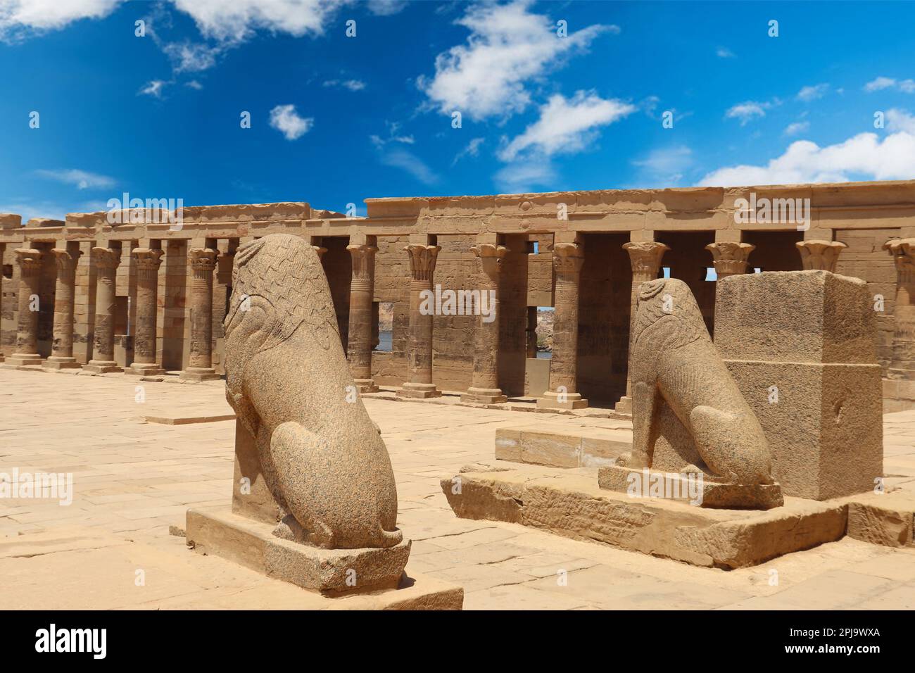Temple de Philae à Assouan, Égypte Banque D'Images