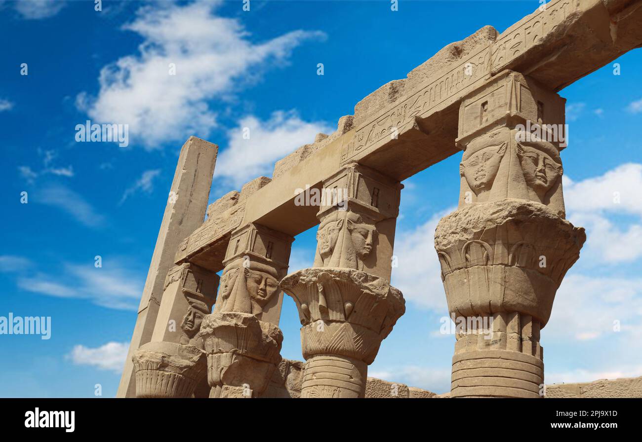 Temple de Philae à Assouan, Égypte Banque D'Images