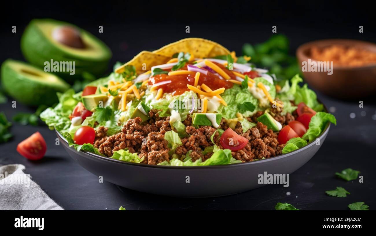 Préparations de viande hachée TexMex pour tacos, enchiladas, cocotte,  burritos et fajitas cuisine mexicaine Photo Stock - Alamy