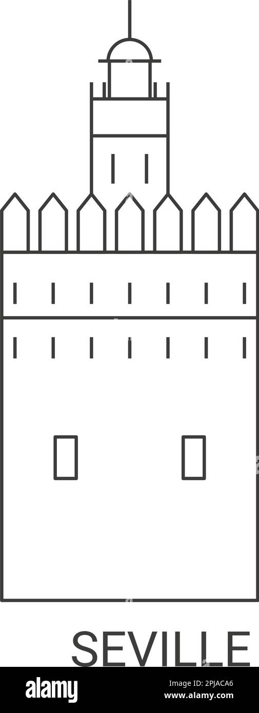 Espagne, Séville voyage illustration vecteur Illustration de Vecteur
