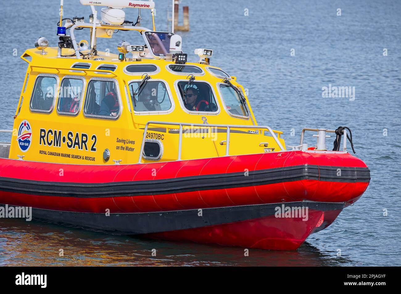 Bateau Royal Canadian Marine Search & Rescue 2 à Port Moody, B. C., Canada. Banque D'Images