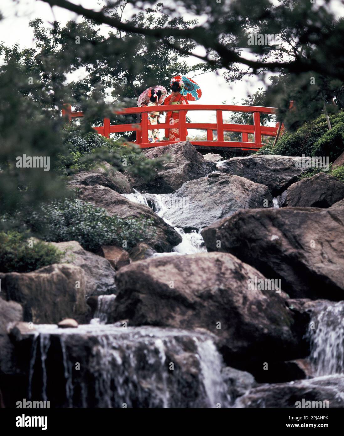 Japon. Kyoto. Enfants dans des vêtements traditionnels. Costume. Banque D'Images