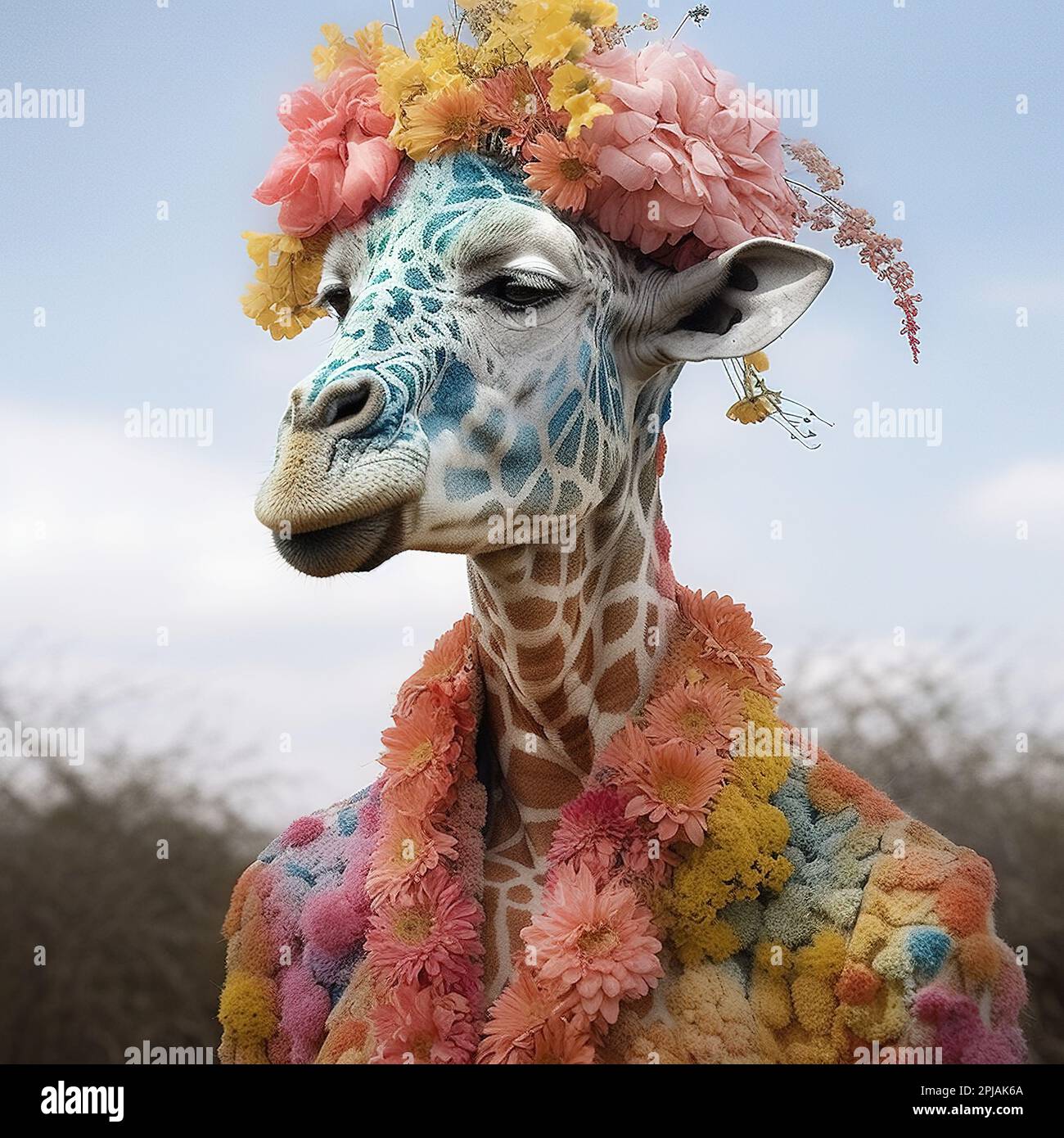 Robe motif girafe hotsell