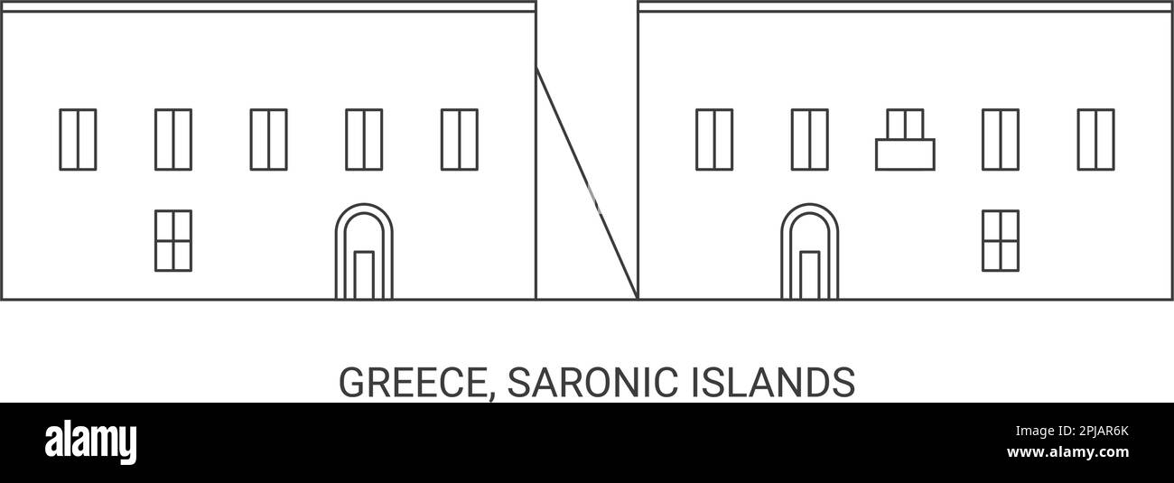 Grèce, Iles Saroniques Voyage illustration vecteur Illustration de Vecteur