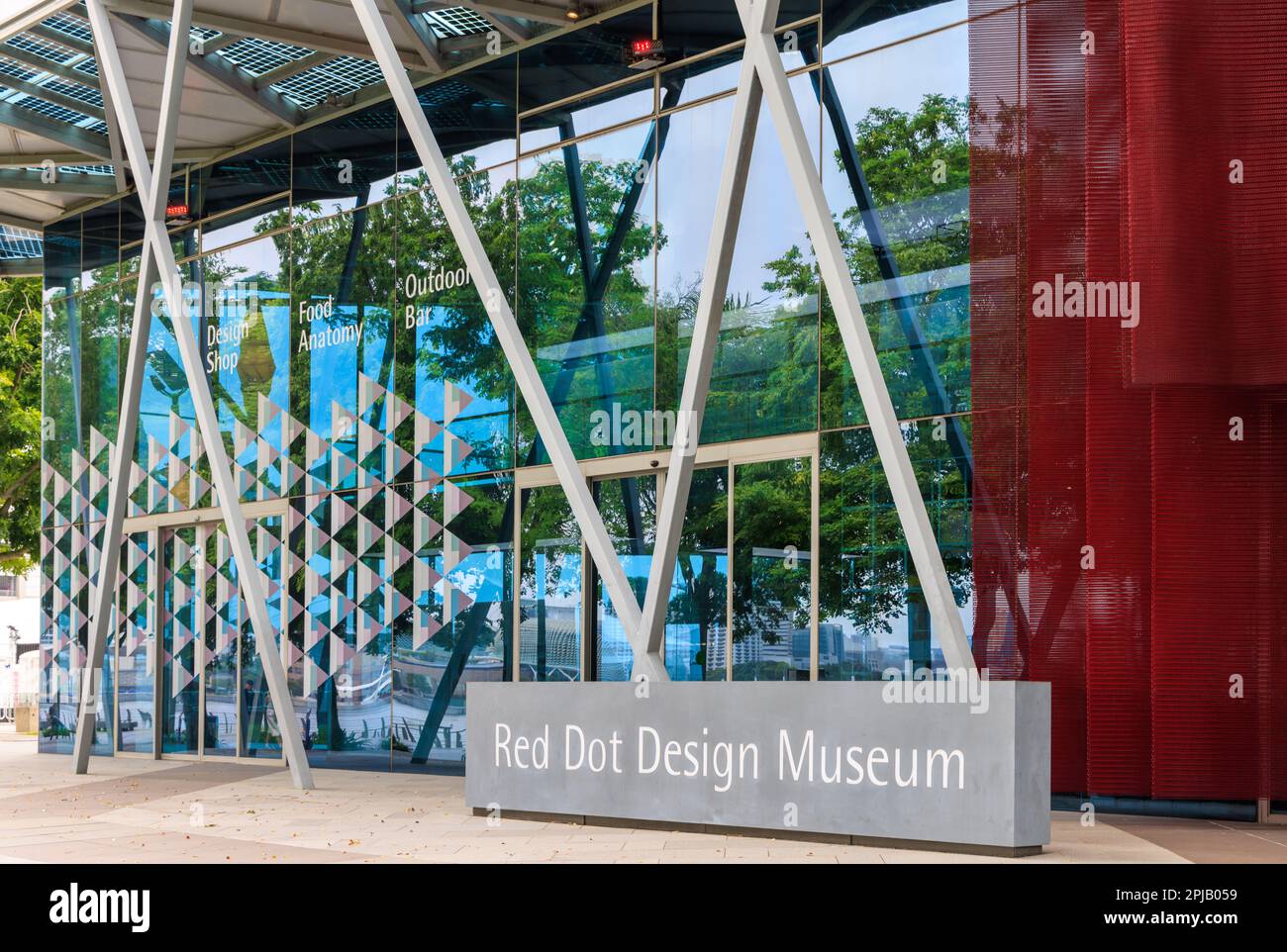 Red Dot Design Museum, Marina Bay, Singapour Banque D'Images