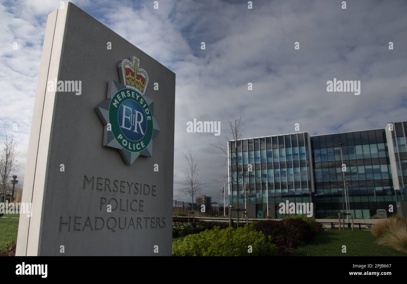 Siège de la police de Merseyside, Liverpool, Royaume-Uni Banque D'Images