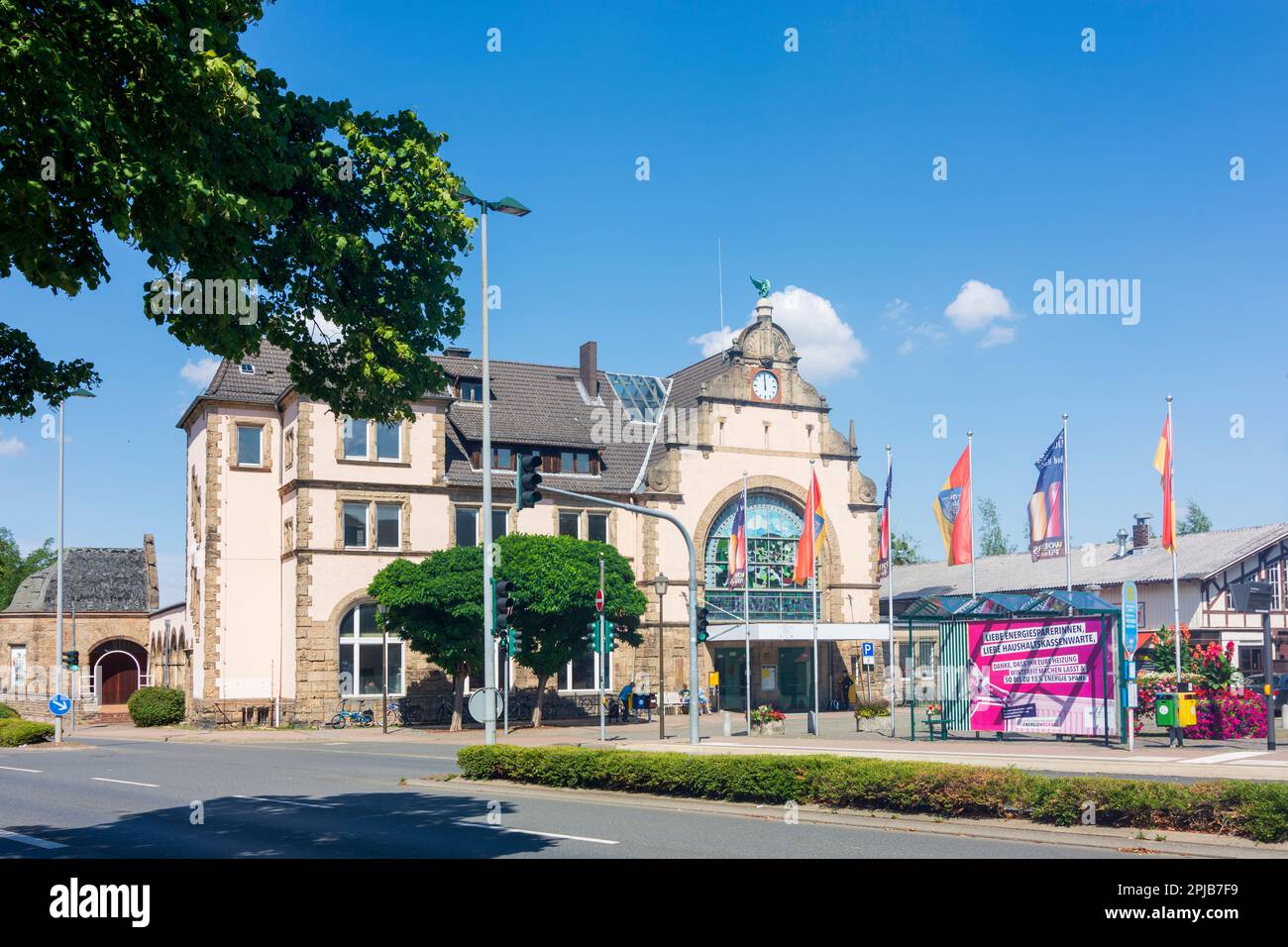 Bad Harzburg: Gare de Bad Harzburg à Harz, Niedersachsen, Basse-Saxe, Allemagne Banque D'Images Bad Harzburg: Gare de Bad Harzburg à Harz, Niedersachsen, Basse-Saxe, Allemagne Banque D'Images