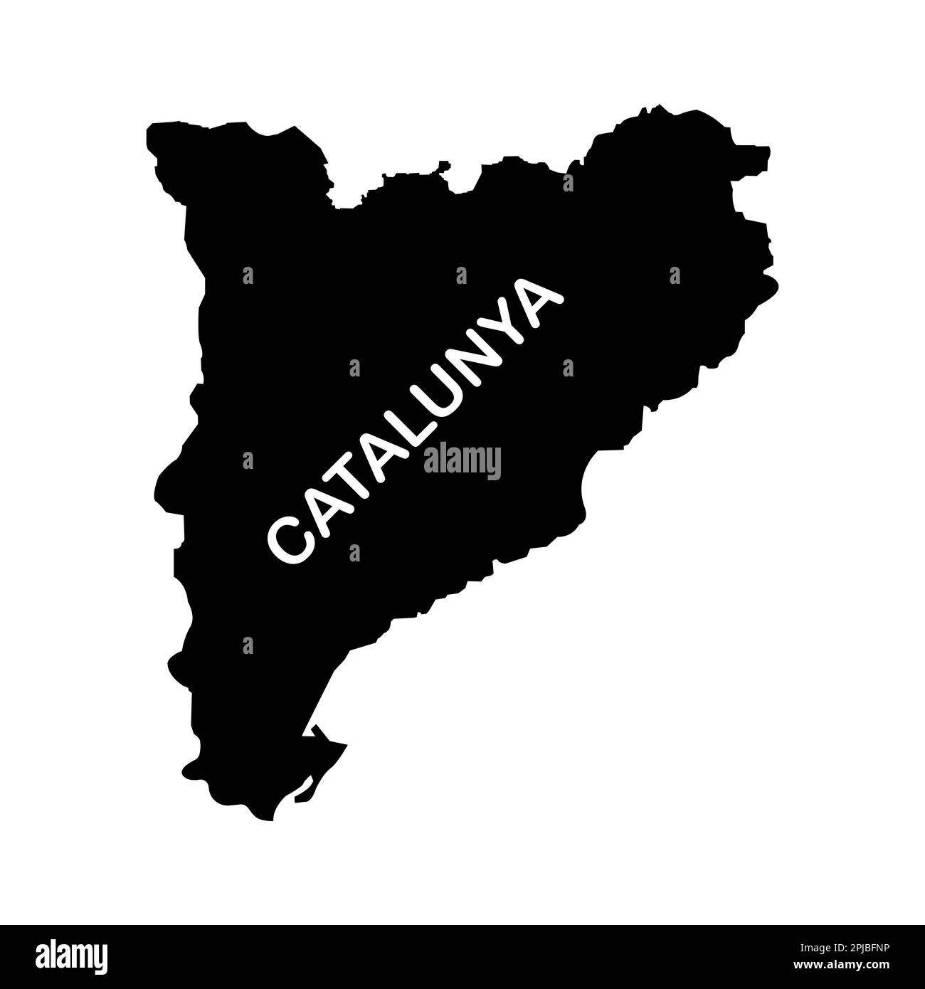 catalogne carte icône vecteur illustration symbole conception Banque D'Images