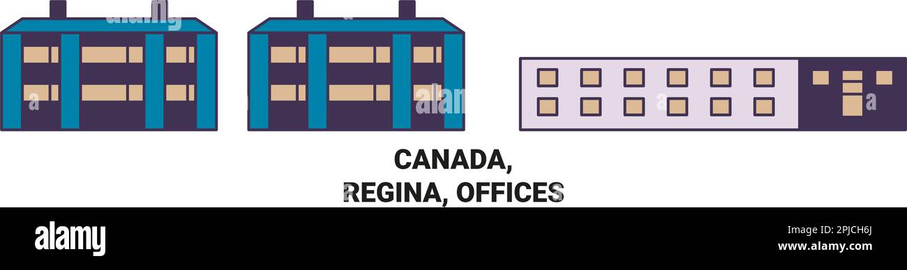 Canada, Regina, Office Voyage illustration vecteur Illustration de Vecteur