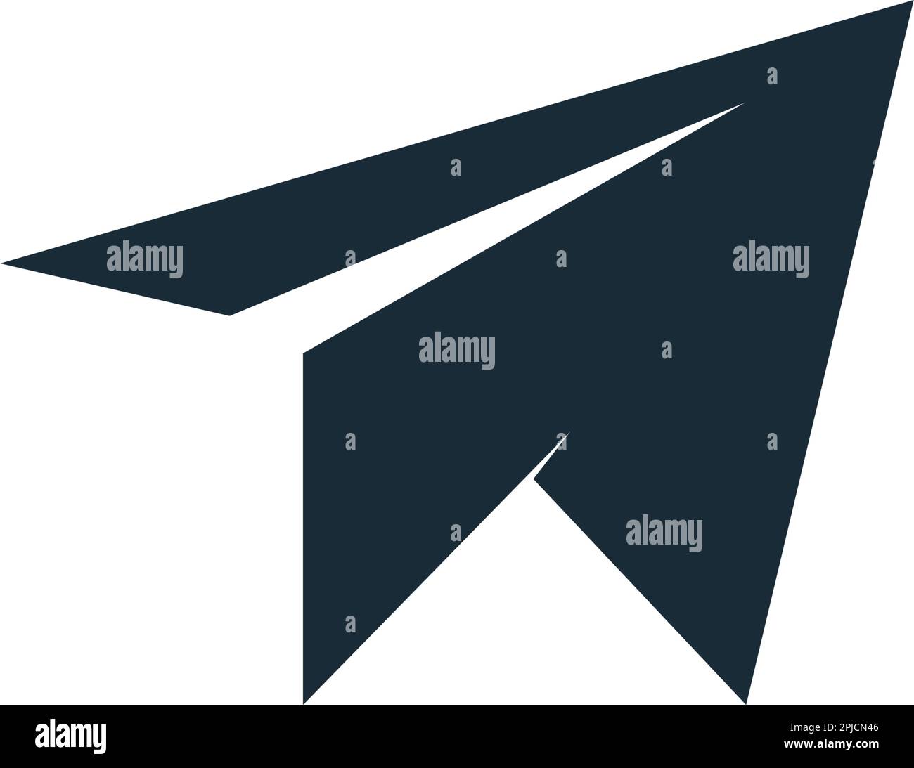 Plan papier icône Vector logo Template Illustration Design Illustration de Vecteur