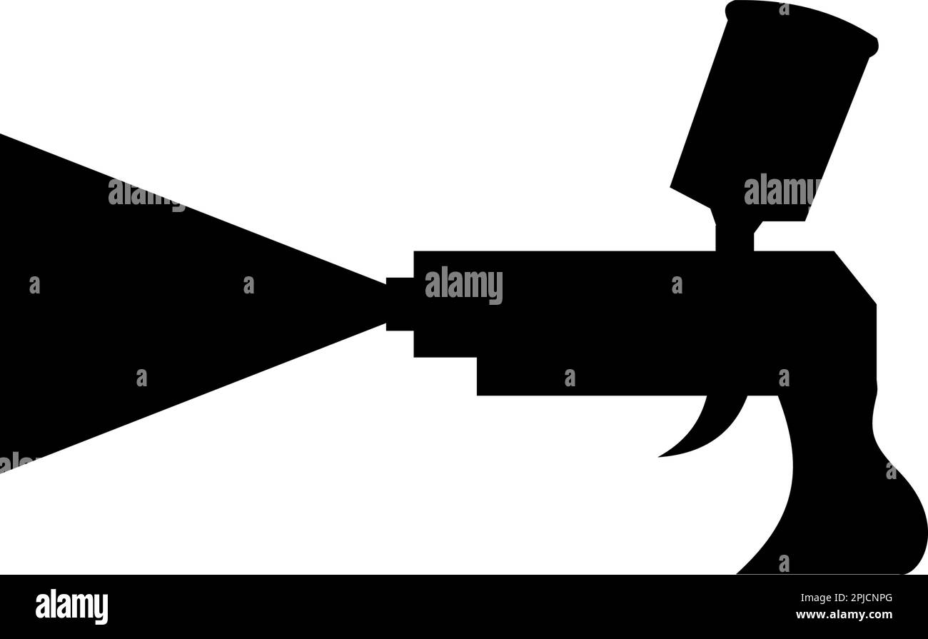 Icône pistolet pulvérisateur logo vectoriel modèle Illustration Design Illustration de Vecteur